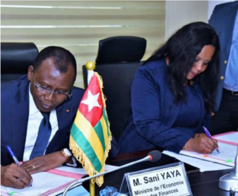 Le Togo et la banque mondiale signe un accord de financement