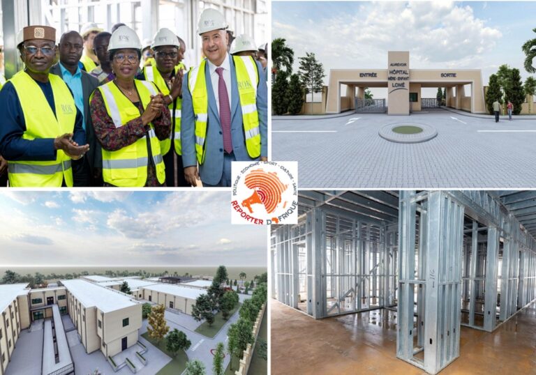 Togo : Le chantier de l’Hôpital mère-enfant de Togblékopé reçoit la visite du Premier ministre Victoire Dogbé