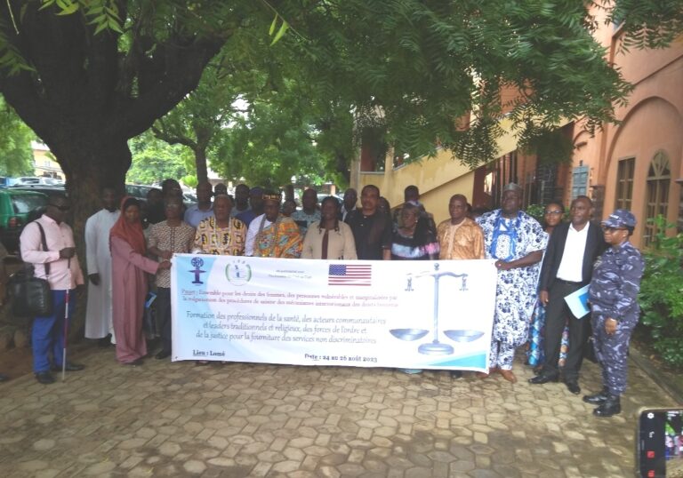 Togo : GF2D et CTDDH forment des acteurs au respect des droits de groupes vulnérables