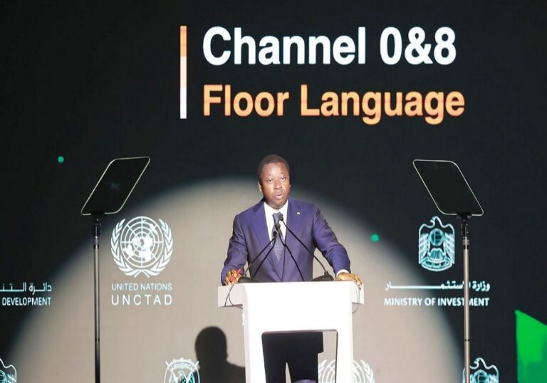 Sommet des leaders mondiaux sur l’investissement : Faure Gnassingbé expose la démarche d’un Etat stratège