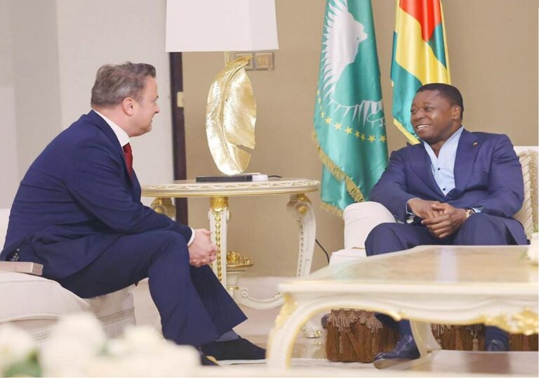 Coopération : Entretien entre Faure Gnassingbé et Xavier Bettel à Lomé