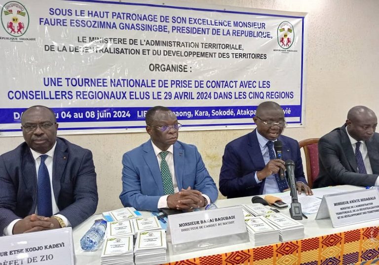 Togo : Awaté Hodabalo au contact des conseillers régionaux élus