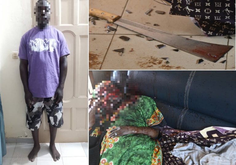 Togo: Ce jeune psychopathe tue sa mère à coups de machette à Lomé